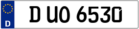 Truck License Plate